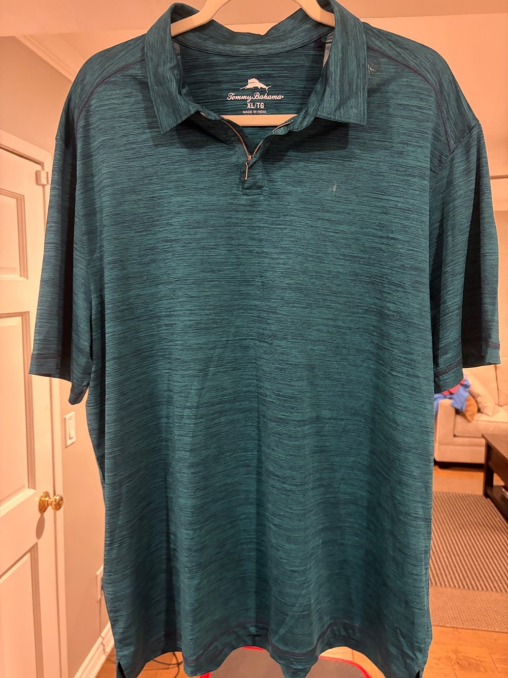 Tommy Bahama Men's Green Short-Sleeve Performance Polo